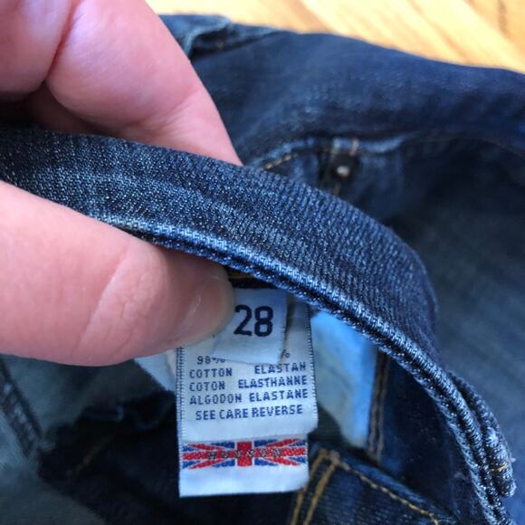 Hudson EUC Women's Dark Wash Straight Leg Jeans Size 28 - Picture 4 of 10